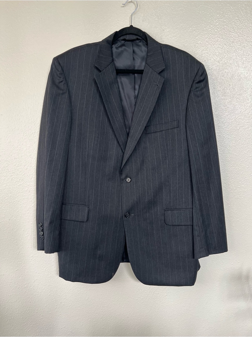 Jos. A. Bank Men's Charcoal Pinstripe Suit Jacket